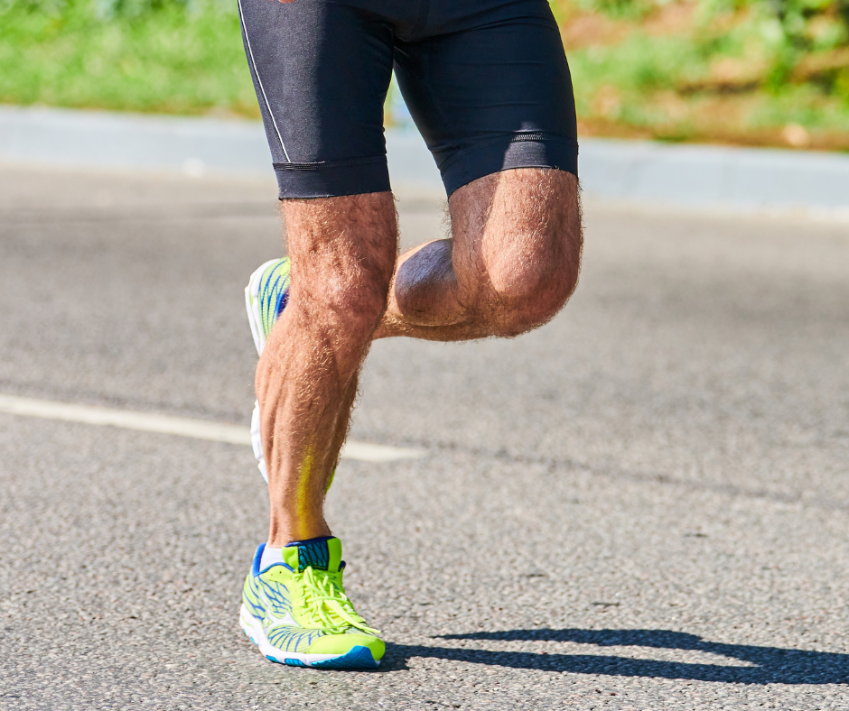 Man running legs